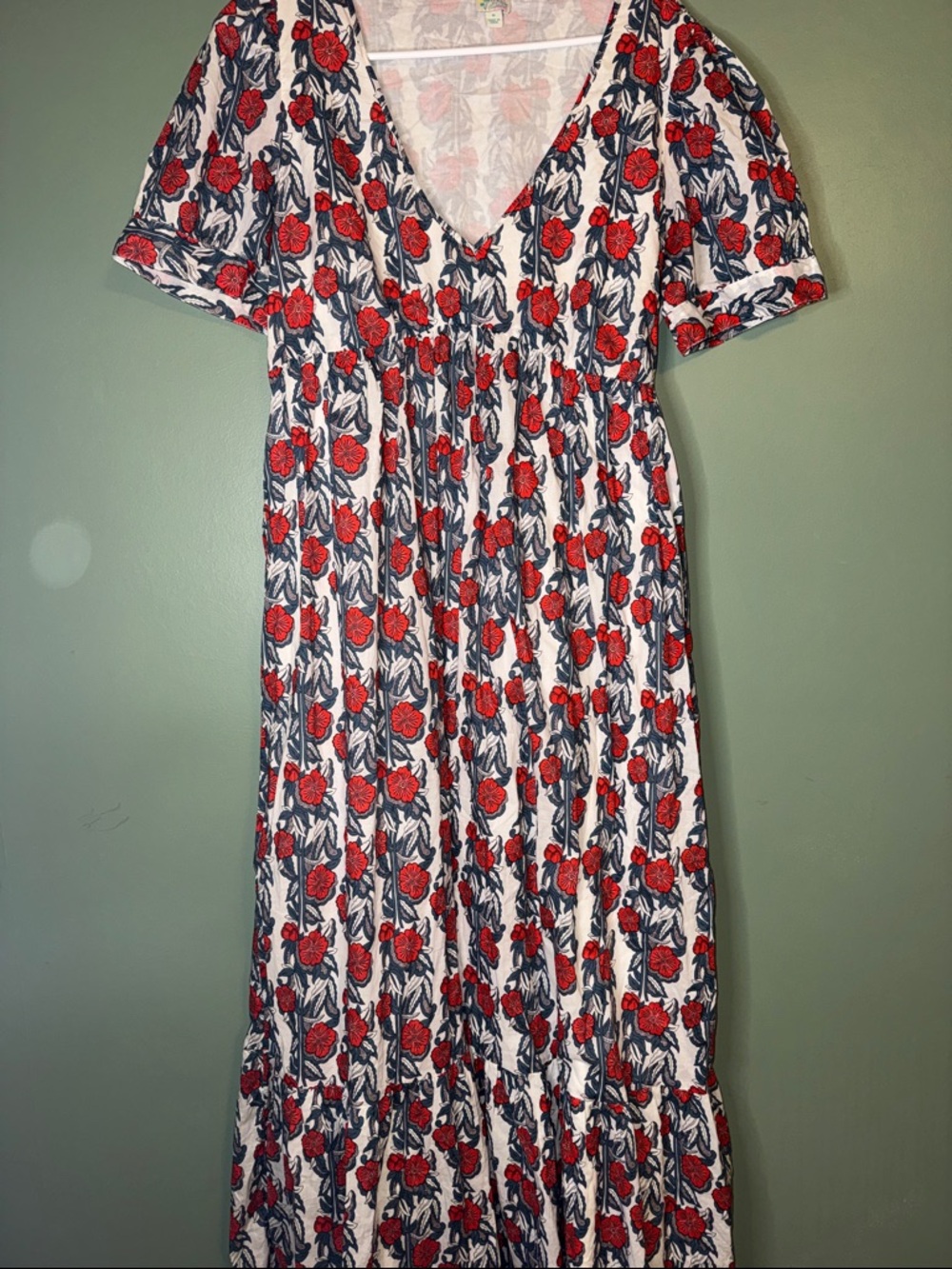 J. Crew Cotton Poppy Maxi Dress - Beachwear Collection MEDIUM